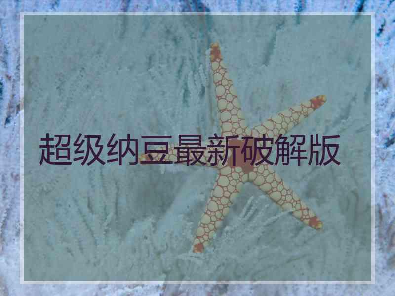 超级纳豆最新破解版
