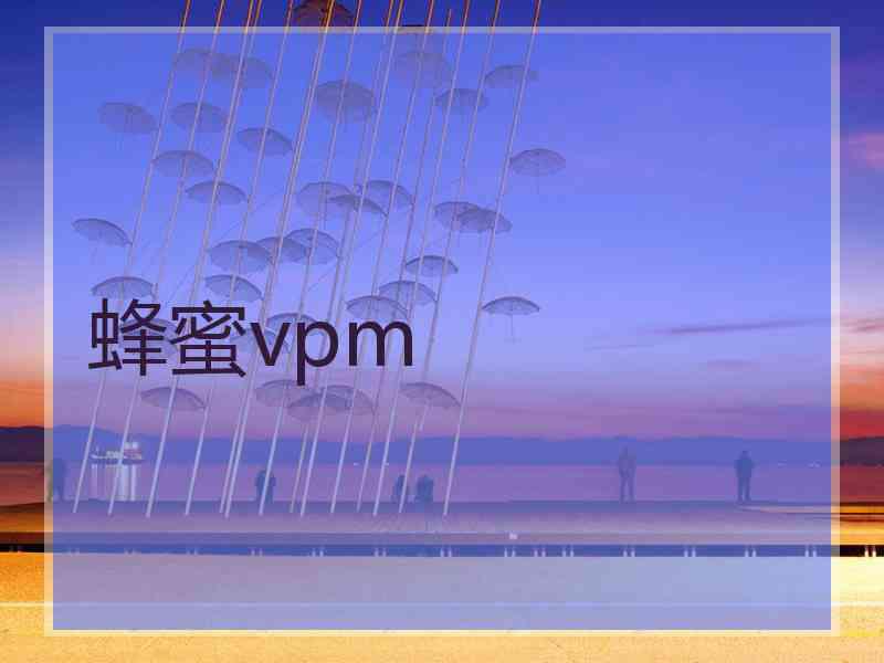 蜂蜜vpm