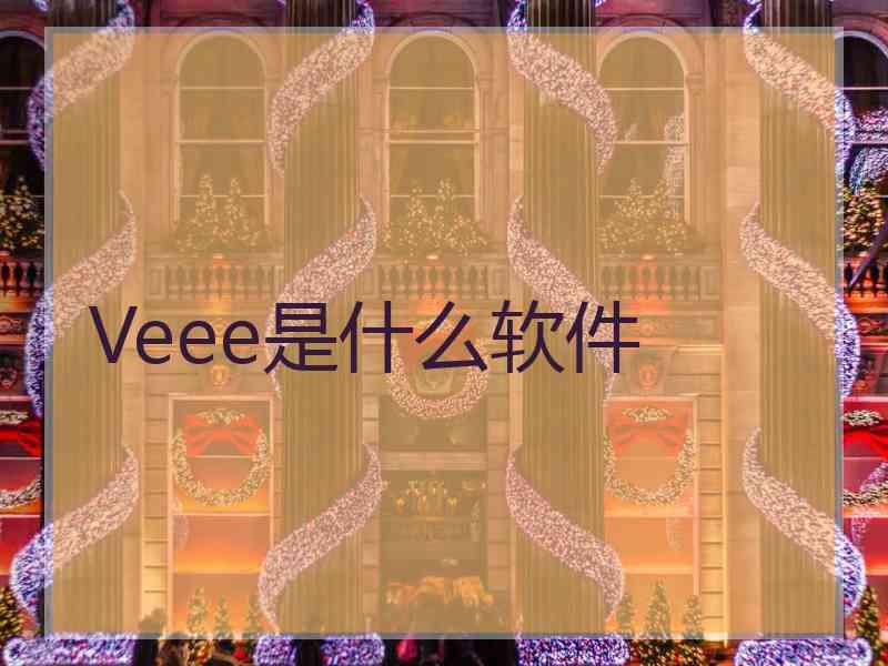Veee是什么软件